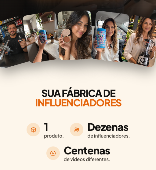 Sua fábrica de influenciadores